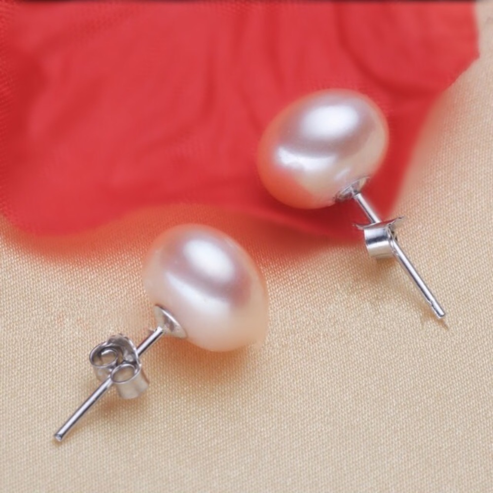 NEW!💎💙💎PALE PINK FRESHWATER PEARLS!💙925 SILVER - Picture 4 of 5